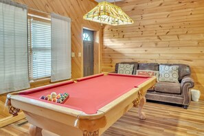 Indoors, Furniture, Table, Couch, Pool Table