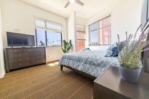 Bedroom 2 on second floor, queen bed, attached bath