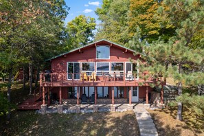 Large deck overlooking the lake