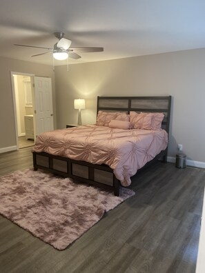 Master bedroom with King size bed