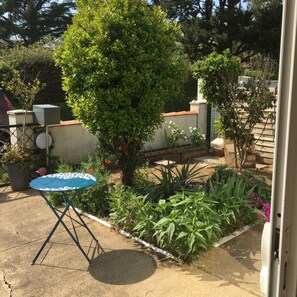 Le jardin devant la cuisine