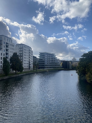 The river Spree - just a 2 minute walk away