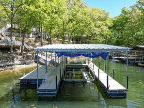 Private Dock! Lift is no longer in place - Open to all types of boats.