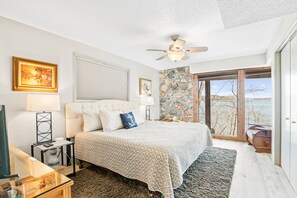 Make your relaxation better with a lake view from the master bedroom.