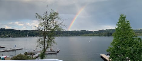 Blick von der Unterkunft