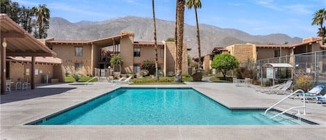 One of two pools. Just outside the front door!