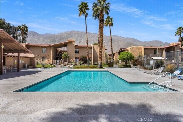 One of two pools. Just outside the front door!