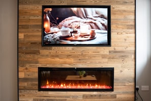stunning reclaimed wood feature wall