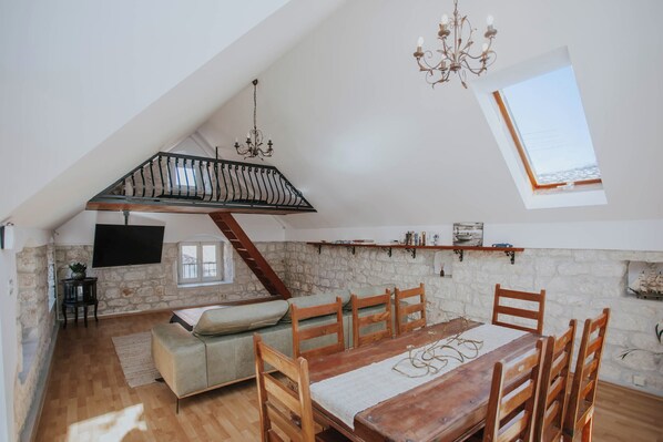 Living room and dinning area
