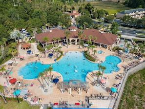 So much to do at the clubhouse pool! Or just relax with a good book in the sun!