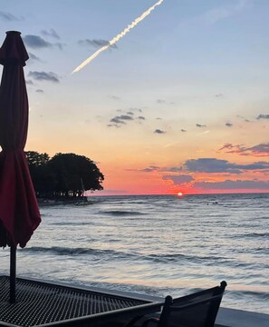 Sunset right off back deck