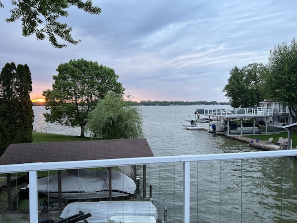 Wake up each morning to these dock views.