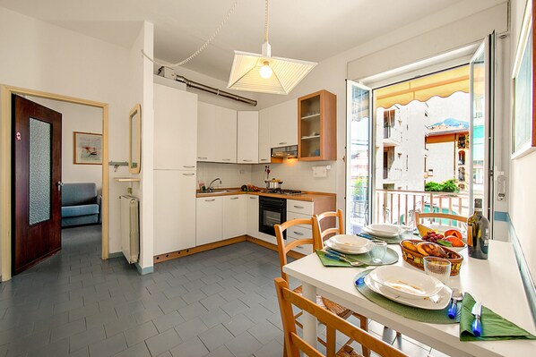 Kitchen and dining area