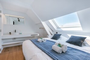 First bedroom with adjoining shower room