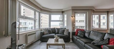 Living area overlooking the sea