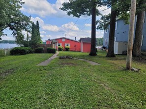 This is what you see as you pull into the yard. Park right here!