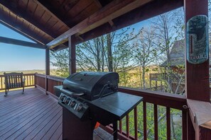 Grill out and eat dinner on the porch