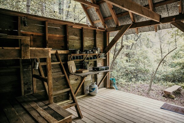 Open air cabin camping is the best