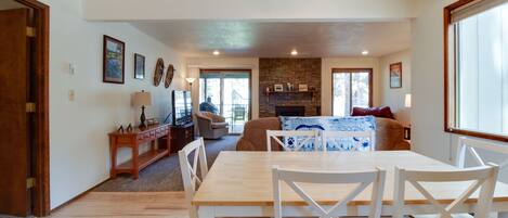 View of living room from Kitchen