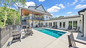 Estate Heated Salt Pool and Porches