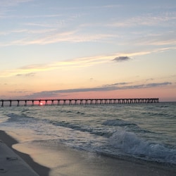 Sunrise at the longest Pier on the Gulf! Enjoy Fishing from the Pier.
