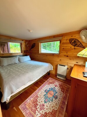 Bedroom 1 with king bed on first floor