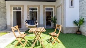 Experience the perfect blend of comfort and outdoor bliss on our patio. #sunny #airbnb