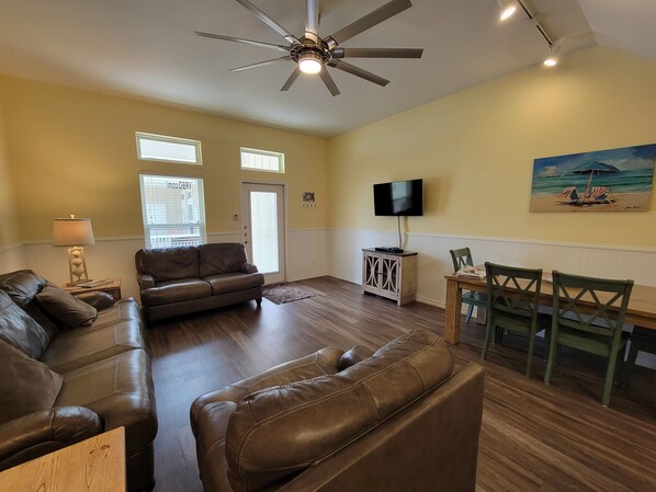 Living room and dining table