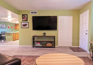 Large Smart TV with Hulu