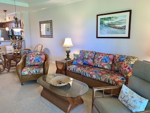 New comfy couch, lounge chair and recliner