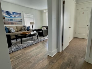 Living room at top of the stairs