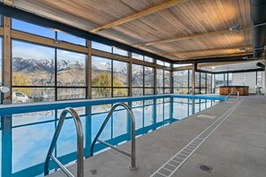 Indoor heated swimming pool and spa pool