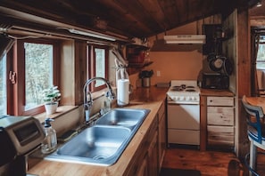 Fully stocked kitchen