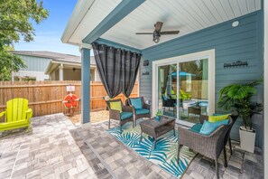 Relax and Converse: Enjoy quality time on the patio furniture.