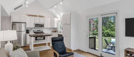 The main living area of this home exudes warmth and welcome.