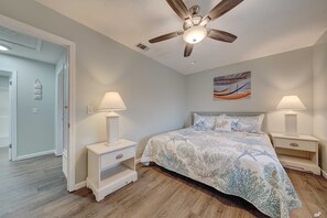 King size bed.