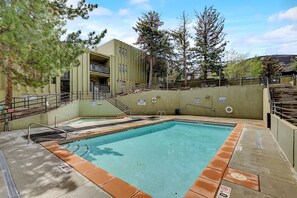 Outdoor Heated Pool and Hot Tub