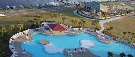 North Tower pool, hot tub and Marina Bar and grill for your enjoyment.
