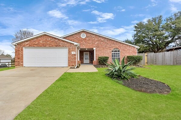 The front of the house has an inviting vibe that gives a home-like feeling.