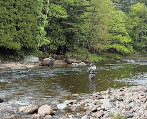 Fish and swim at in the adjacent river! Photo by @avaandameliadoodles