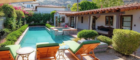 San Jacinto Mountain views from the pool