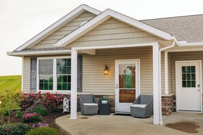Front porch, entry door