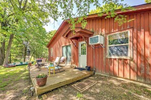 Exterior | Furnished Deck w/ Seating | Lake Views
