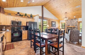 Full Kitchen and Dining Area