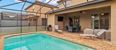Relax in your own oasis with a private heated pool.