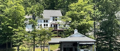 View of house & boat dock from the lake!