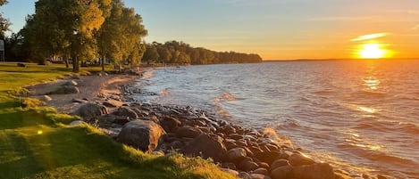 Beautiful sunsets from the lakeside views