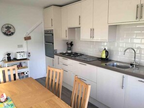 Kitchen with dining table