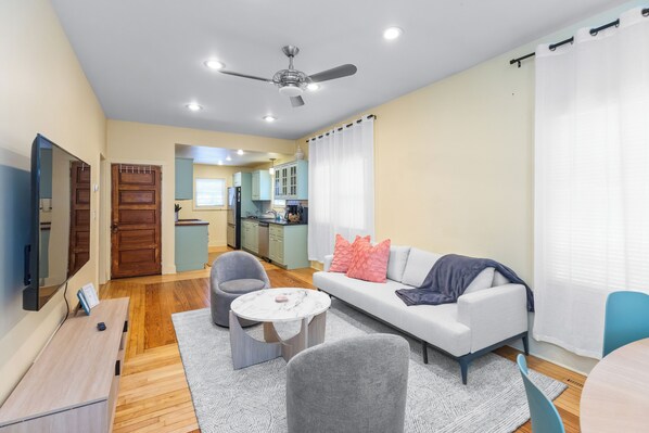 Charming retro beach vibes in newly updated space