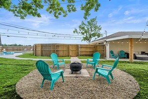 Firepit in back yard